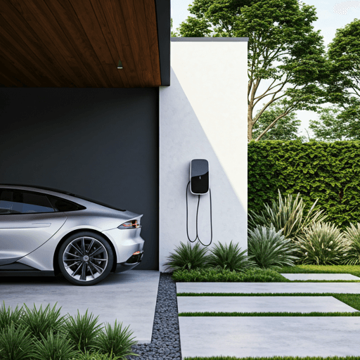 EV charger installed at home